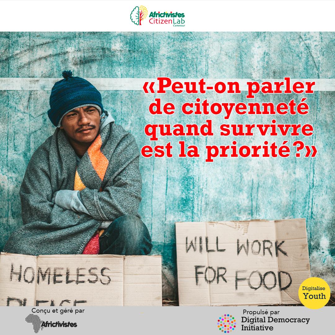 Peut-on parler de citoyenneté quand survivre est la priorité ?