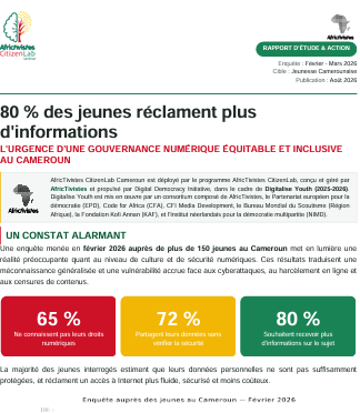 Rapport d’Impact 2026 d’AfricTivistes CitizenLab Cameroun