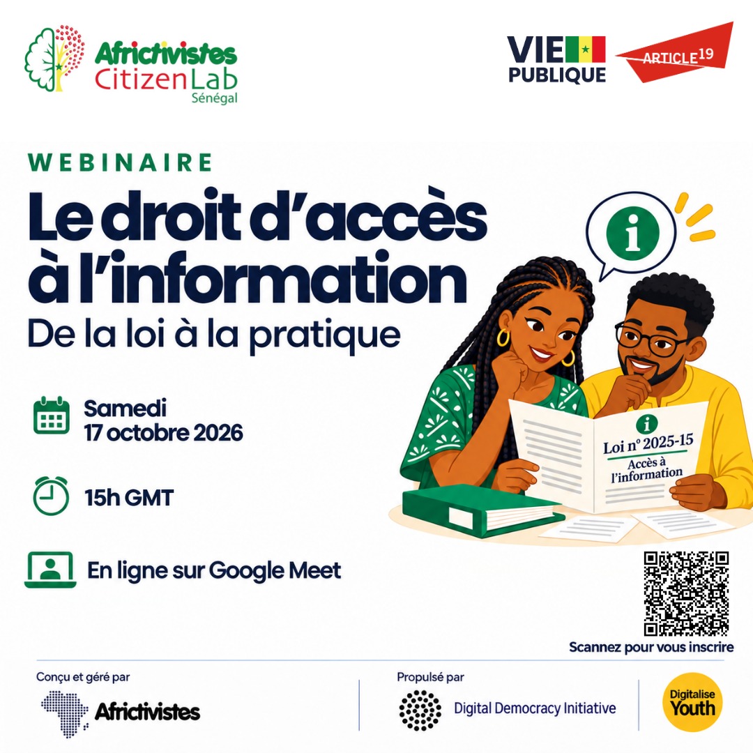 Droit d’accès à l’information au Sénégal : entre connaissance du droit et difficultés d’accès aux données publiques